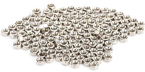 300 Pairs Rimless Glasses Screw, Hex Nuts 1.4 Nut Cap Eyeglasses Repairing Parts, Stainless Steel Sunglass Repair Tool