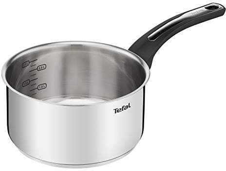 Tefal Emotion E3013004 Stieltopf, 20 cm, Edelstahl, gleichmäßige Wärmeverteilung, elegantes Design, robuster Griff, Induktion