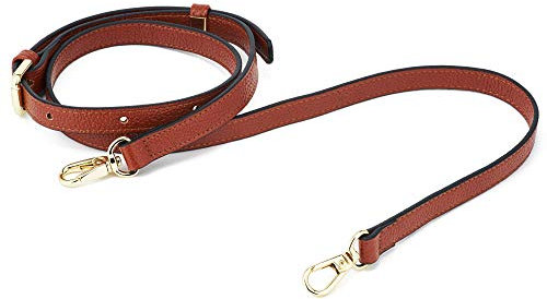 ZOUIQSS Frauen Leder Schulterriemen Trageriemen,Tasche Schultergurte Gurt Riemen für Geldbörse Handtaschen,verstellbare Ersatz Crossbody Bag Strap Tragegurt Umhängegurt(braun)