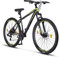 Licorne Bike Diamond Premium Mountainbike Aluminium, Fahrrad für Jungen, Mädchen, Herren und Damen - 21 Gang-Schaltung - Scheibenbremse Herrenrad – einstellbare Vordergabel (27.5, Schwarz-Lime)