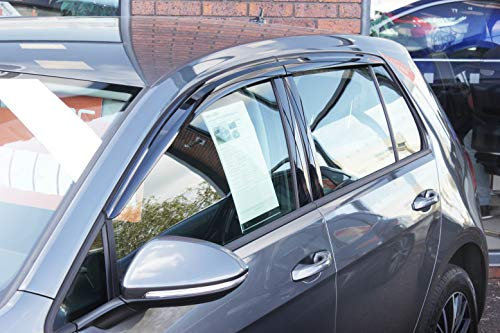 AUTO CLOVER Windabweiser Set für Volkswagen Golf MK7 / MK8 Schrägheck 5 Türer (4-teilig)