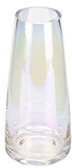 KIZQYN Vases Decor Smoke Gray/amber/color Transparent Glass Vase Living Room Home Coffee Table Bedroom Study Decoration Modern Vase 8.66 Inches High Flower Vases (Color : Grey)