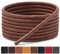 Handshop 3 Pares de Cordones para Zapatos de Vestir para Hombre, Cordones de Repuesto para Zapatos de Vestir, Cordones Encerados Redondos para Zapatos Oxford de Mujer y Chukka (Marrón, 90cm)