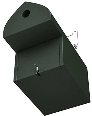 HASSELFELDT Nistkasten Holzbeton für Trauerschnäpper | Brutkasten für Vögel Wetterfest | Vogelhäuser für draußen | Nisthaus für Vögel Draussen | Vogelhaus Bird Vogelhäuser für draußen