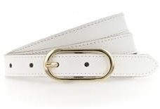 Tamaris Gürtel Essential Classics TB0015L07 Damen Gürtel Uni weiss 0100