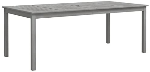 Bussandri Exclusive - Gartentisch Grau 200x100x75 cm Massivholz Akazie