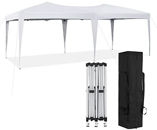 CLIPOP 3 x 6 m Pop Up Gazebo, Water Resistant Folding Event Shelter Marquee Tent with Heavy Duty Steel Frame and Carrying Bag for Outdoor Wedding Garden Party Family