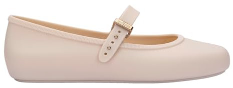 Melissa Soft Ballerina Ad Ax046 Black Women Size 5 Ballet Flat, Beige, 5 UK