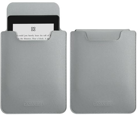 Dadanism Schutztasche Sleeve Kompatibel mit 6,8 Kindle Paperwhite 11./10. Gen 2021/2018, 6 Kindle 11. Gen 2022/10. Gen 2019/8. Gen 2016, Schutzhülle Tasche für 6 Kobo/Nook/Tolino E-Reader, Grau