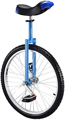 Freestyle-Einrad, großes Erwachsenen-Einrad für Männer/Frauen/große Kinder, 24-Zoll-Rad, Damen-/Herren-Einrad mit Leichtmetallfelge, Benutzer größer als 175 cm, bestes Geburtstagsgeschenk (blaue