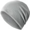 TAGVO Beanie Mütze für Herren und Damen Wintermütze Warm Leicht Baumwolle Elastisch Jersey Beanie, Long Beanie für Laufen Skifahren Radfahren Snowboarden Klettern Outdoor Grau