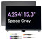 Fotisangea A2941 LCD Display Full Assembly Screen Panel 2023 Year (EMC 8301) for MacBook Air Retina 38.9 cm M2 LCD Silver Space Grey/Starlight/Midnight (Space Gray)