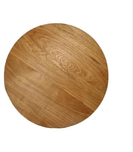 WESTTREE Tischplatte rund in Eiche massiv, geölt, 4cm stark, runde Holzplatte, Eiche Platte (Durchmesser 20cm)