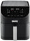 ERATEC Friggitrice ad aria calda AF-60, XXL, 5,5 l, 1500 W, senza olio, friggitrice ad aria calda con display touch screen LED e 10 programmi preimpostati e funzione timer, nero