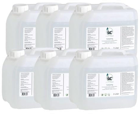 6x 3 Liter membraclean Trinkwasseraufbereitung Camping & Wohnmobile - Die effektive Lösung für sicheres Trinkwasser unterwegs! - Reinigung, Biofilmabbau, Trinkwasseraufbereitung und Konservierung