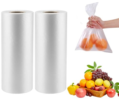 CLASSY Kunststoffbeutel zur Aufbewahrung von Lebensmitteln, 700 Beutel, 30,5 x 40,6 cm, transparent, für Obst, Gemüse, Brot, Fleisch, kontinuierlich, leicht abreißbar.