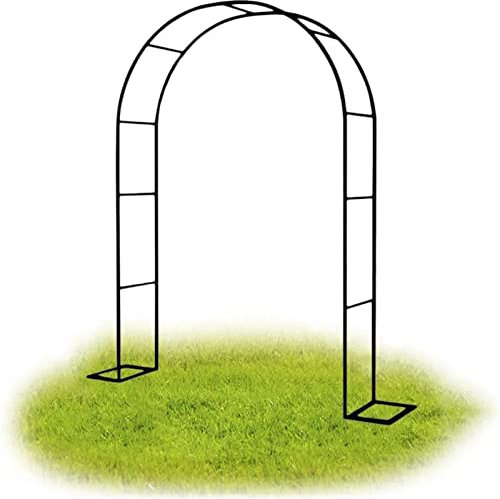 XUJIAY Arche Jardin Aluminium Largeur, Arche À Rosiers Métal, Filet À Plantes Grimpantes, Filet de Treillis, pour Récolte de Concombres, Légume, Vignes, Plantes Grimpantes,120x220x40CM
