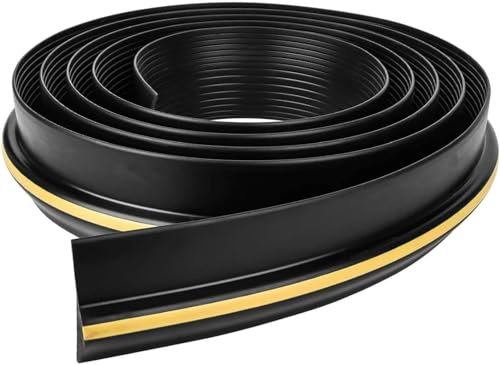 Garage Door Seal, 10FT Floor Rubber Threshold Heavy Duty Rubber Draught Excluder Weatherproof Weather Stripping for Keeping Garages
