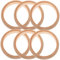 6St Holzarmband selber machen holzperlen armband Holzperlenarmband Holzarmband DIY Holzbandring Kreise selber machen Spielzeug unbemalte Armbänder Armreifen aus Holz Eukalyptus VILLCASE