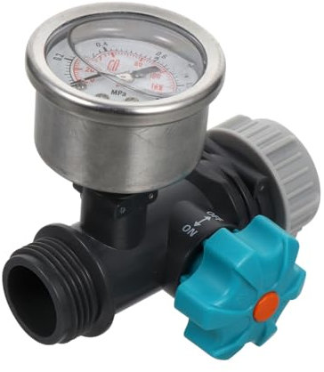 VILLFUL 1Stk Wasserdruckregler Adapter Wasserschlauch Druckregler Wasserschlauchsprinkler Gartenmesser Sprinklerdruckregler druckanzeige druckmesser Druck-Regler Bewässerungsgerät Kupfer
