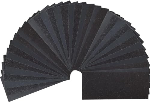 42PCS Sandpaper 120,150,180,240,320,400,600,800,1000,1200,1500,2000,2500,3000 Grits Wet and Dry Sheets Sand Paper Assorted for Cars Polishing Metals Walls Wood Furniture Sanding 9x3.6 Inch (42)