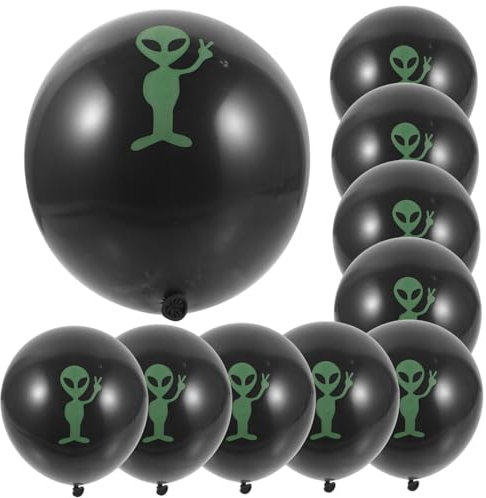 JOINPAYA 100 Stücke Alien Grün Luftballons Sleepover Party Latex Dekorative Geburtstag Gefälligkeiten