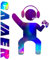 Gamer Wandsticker – Wandaufkleber, Gaming-Wandaufkleber, Spielzimmerdekoration, Spielzimmer-Dekoration, Spielzimmer-Dekoration, Wandkunst in Farbverlauf, für Familienspielzimmer