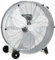 COSTWAY 24 Inch Large Industrial Drum Fan, 3-Speed High-Velocity Floor Fan with Built-in Wheels & Handle, Metal Air Circulator Cooling Fan for Home Commercial Warehouse Workshop (Silver)