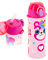 Julian Ross Gourde Isotherme Enfant 500ml – Acier Inoxydable avec Paille – Sans BPA, Étanche, Double Paroi – Idéale pour École & Sport – Design Fille Panda Licorne – Rose