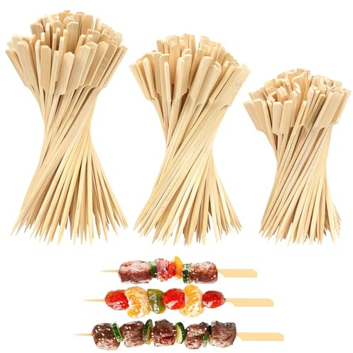 300PCS Wooden Skewers 15 18 20 CM Bamboo Skewers Kebab Sticks for Kebabs