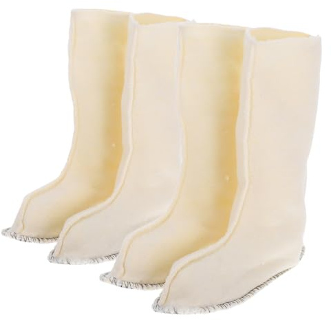 BESPORTBLE Fodere Interne per Stivali da Pioggia 42 Beige 2 Paia | Tessuto e Short Plush, per Water Shoes e Walking Boots, Uso in Inverno