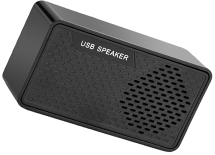 Alipis Barre de Son USB Compacte Noire pour Ordinateur Portable et Bureau, Mini Caisson de Basses Filaire, Haut-Parleur Surround Plug and Play, Compatible PC Tablette Smartphone,