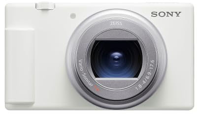 Sony ZV-1 II - Compact Hybrid Camera for High-Resolution Stills & 4K Video | Premium Hybrid Travel Camera (Wide-Angle Zoom Lens, 20MP Stills & 4K Video, Seamless Smartphone Transfer) White