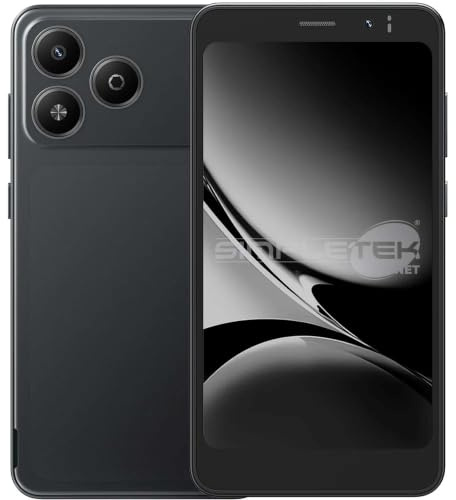 SIMPLETEK - Smartphone Mini 5 4G - 3GB 32GB Octa Core - Obsidian Black | 1x TF slot, Android 16, batteria rimovibile 3000mAh, GPS Galileo, Bluetooth 4.2, Dual SIM, GPS