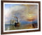 Big Box Art Framed Print of Joseph Mallord William Turner The Fighting Temeraire Design | Wall Art Picture| Home Decor for Kitchen, Living Room, Bedroom, Office, Walnut, A2 / 24.5x18 Inch / 62x45cm