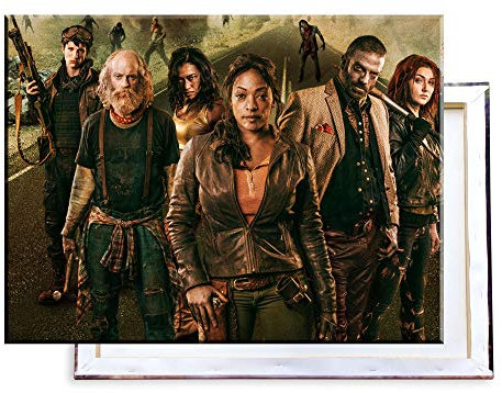 Unified Distribution Z Nation - 80x60 cm Kunstdruck auf Leinwand • erstklassige Druckqualität • Dekoration • Wandbild