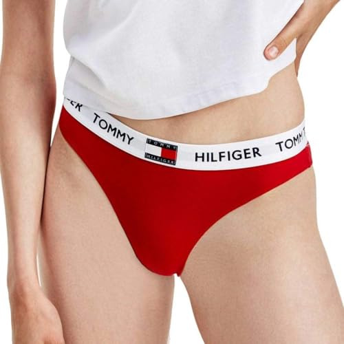 Tommy Hilfiger Bikini Bikini Hose Damen, Rot (Tango Red), L