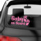 PrintAttack P003 | Baby on Board Aufkleber Füße Baby in Car Auto Sticker Babyaufkleber Autoaufkleber Vinyl (045 Hellrosa)