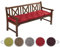 sunnypillow Bankauflage Stuhlkissen Bankkissen 200 x 40 cm Sitzkissen für Hollywoodschaukel Polsterauflage Auflage für Gartenbank viele Farben und Größen zur Auswahl Rot