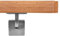 Handlauf Holzhandlauf VKT 42 x 42 mm Wandhandlauf deutsche Eiche Halter eckig 100 cm 2 Halter