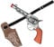 Boland 54383 Cowboy-Set (Pistole und Gürtel mit Halfter), Mehrfarbig, 23 cm / 100 cm