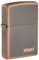 Zippo Rustic Bronze Zippo Logo Pocket Lighter