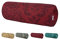 beties Epoche Nackenrollenbezug ca. 15x40 cm Kissenbezug mit 3D Ornament auf Baumwolle Halbpanama-Bindung aus deutschem Unternehmen in hochwertiger Qualität (Karmin-rot)
