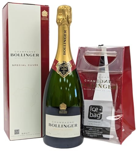 Bollinger Special Cuvée Champagne, 75cl with a Bollinger Champagne Ice Cooler Bag Gift Set