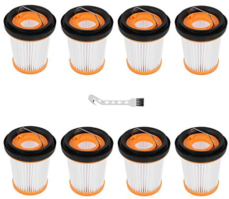 8 Stück Staubsauger Filter Ersatzteile Zubehör für Shark ION W1 W2 W3 WV200 WV201 WV205 WV220 Kabellosen Handstaubsauger Ersatzfilter, Ersetzt XHFWV200