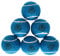 Mozi Sports Cricket-Tennisbälle, schwere Gummi-Tennisbälle für Cricket-Spiel, Gewicht 120 g, Blau