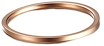 Homxi Edelstahl Damen Ring Personalisiert,Poliert Rund Ringe Damen Rosegold Ring für Damen Größe 54 (17.2)