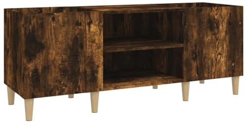 vidaXL Plattenschrank Räuchereiche 121x38x48 cm Holzwerkstoff