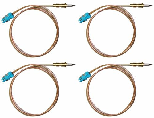 Hotpoint Ariston Whirlpool Scholtes - Termocoppia di sicurezza FTGH Defendi lunga 600 mm. C00288658-482000088562 per cucina piano cottura - H4958/OR - Prodotto originale (4 pezzi)