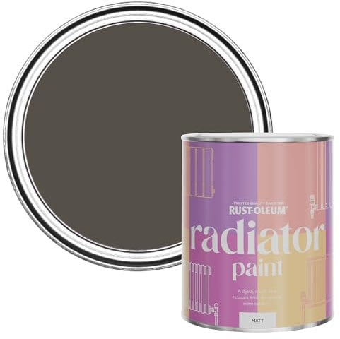 Rust-Oleum Brown Heat Resistant Radiator Paint in Matt Finish - Fallow 750ml